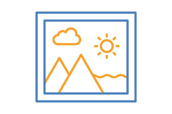 Blue & Orange Line Icons: A Versatile Design Asset
