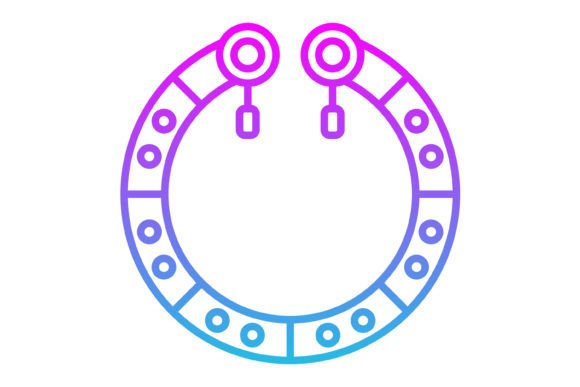 Bracelet Line Gradient Icon: A Modern Asset for Visual Branding