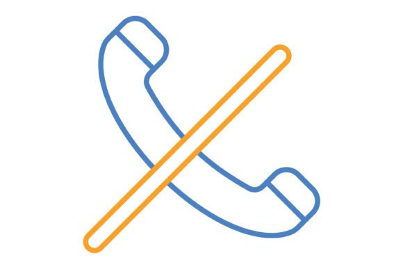 Call Silent Blue & Orange Line Icon: A Designer's Guide