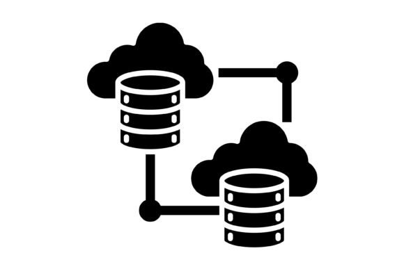 Cloud Storage Glyph Icon: Your Versatile Design Asset