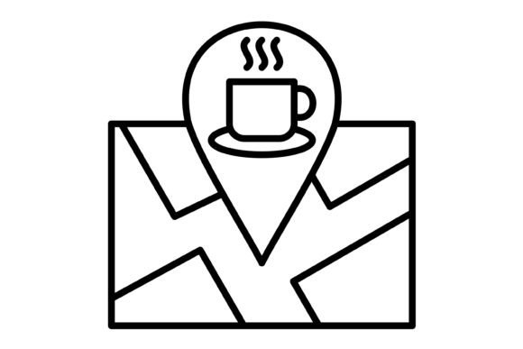 Coffee Shop Outline Icon: Your Go-To for Modern Branding