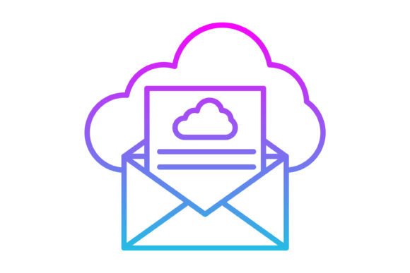 Email Line Gradient Icon: A Modern Design Asset for Your Projects