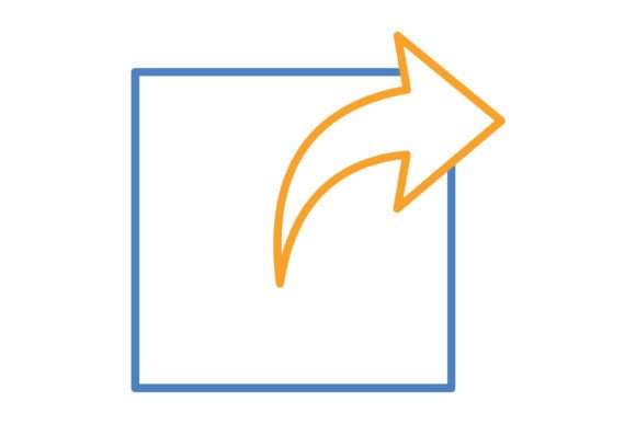 Export Blue & Orange Line Icon: Vibrant Versatility for Digital Projects