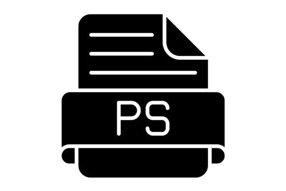 Ps File Glyph Icon: A Versatile Asset for Modern Design Projects