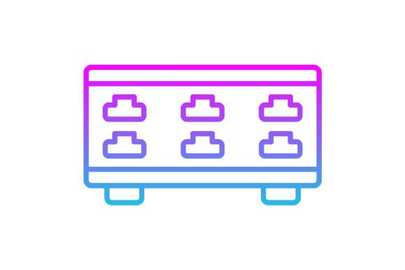 Server Control Line Gradient Icon: A Modern Toolkit for Tech Branding