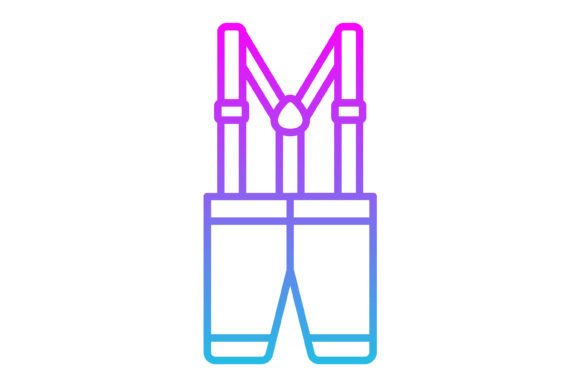 Stylish Utility: Using the Suspenders Line Gradient Icon