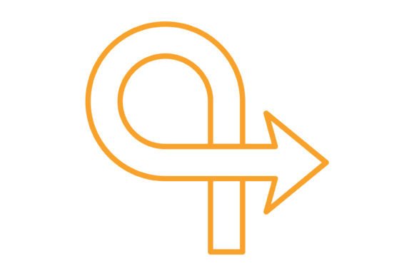 The Curved Orange Line Icon: A Designer's Versatile Asset