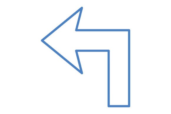 Turn Left Blue Line Icon: Your Go-To for Directional Clarity