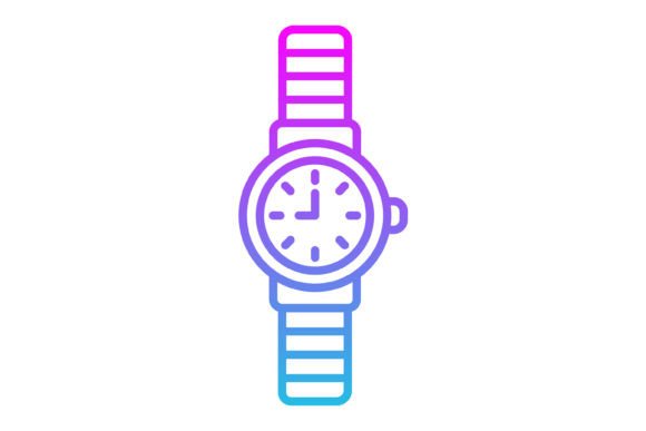 Wristwatch Line Gradient Icon: A Modern Design Essential