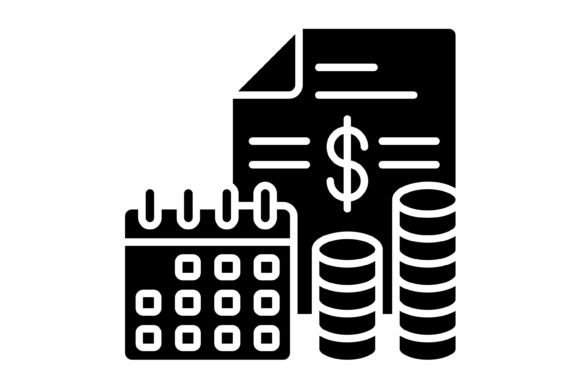 Yearly Report Glyph Icon: A Designer's Take on This Versatile Set